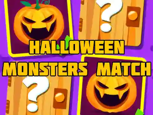 لعبة Halloween Monsters Match على الانترنت