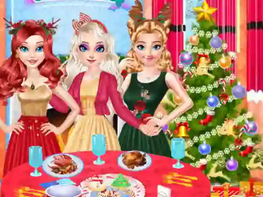 لعبة Princess Perfect Christmas Party Prep على الانترنت