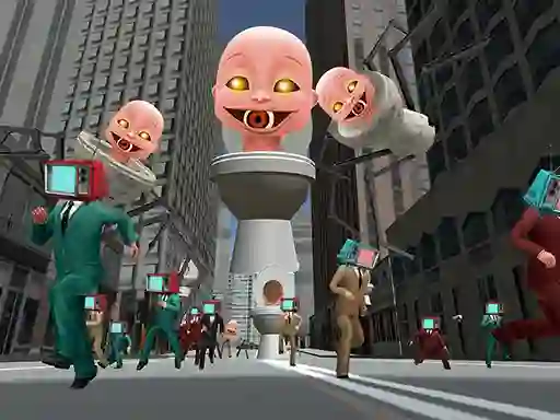 لعبة Skibidi Monster Toilet على الانترنت