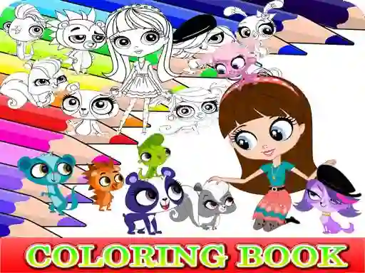 لعبة Coloring Book for Littlest Pet Shop على الانترنت