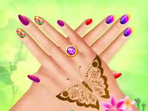 لعبة Spring Nail-Art على الانترنت