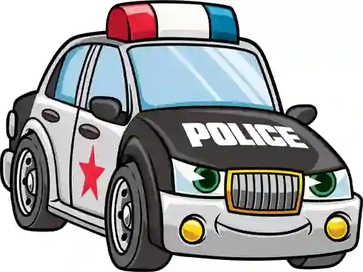لعبة Cartoon Police Cars Puzzle على الانترنت