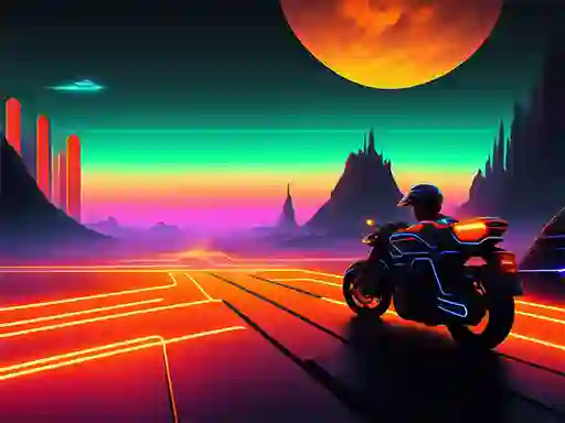 لعبة Motor Racing in Space على الانترنت