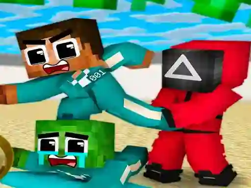 لعبة Squid Game For Minecraft على الانترنت