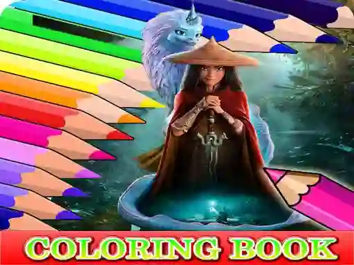 لعبة Coloring Book for Raya And The Last Dragon على الانترنت