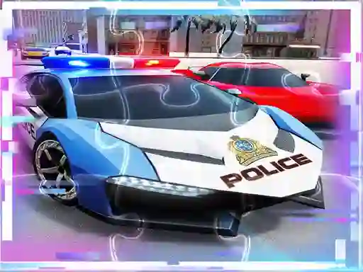 لعبة Police Cars Jigsaw Puzzle Slide على الانترنت
