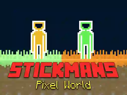 لعبة Stickmans Pixel World على الانترنت