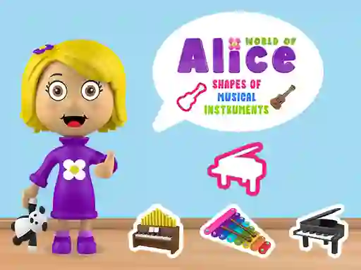 لعبة World of Alice Shapes of Musical Instruments على الانترنت