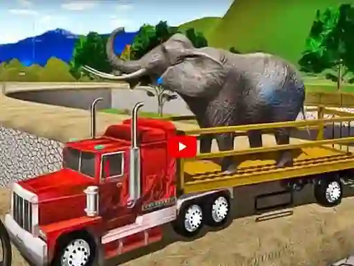 لعبة Big Farm Animal Transport Truck على الانترنت