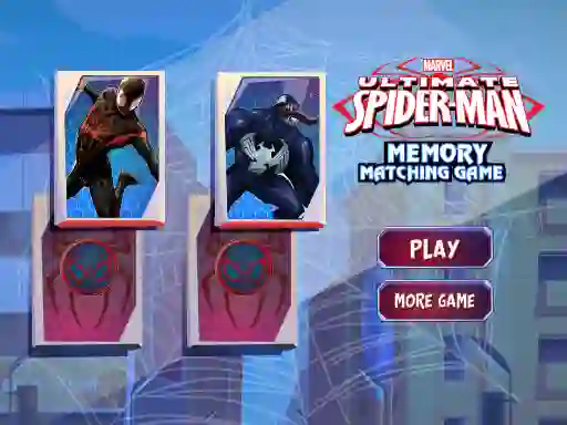 لعبة Marvel Ultimate Spider-man Memory Matching Game على الانترنت