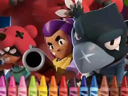 لعبة Brawl Stars Coloring book على الانترنت