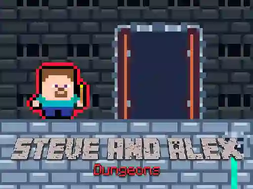 لعبة Steve and Alex Dungeons على الانترنت