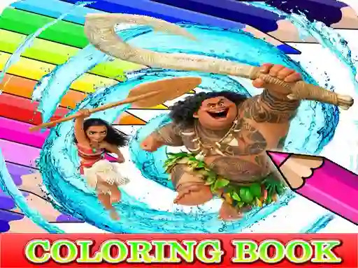 لعبة Coloring Book for Moana على الانترنت