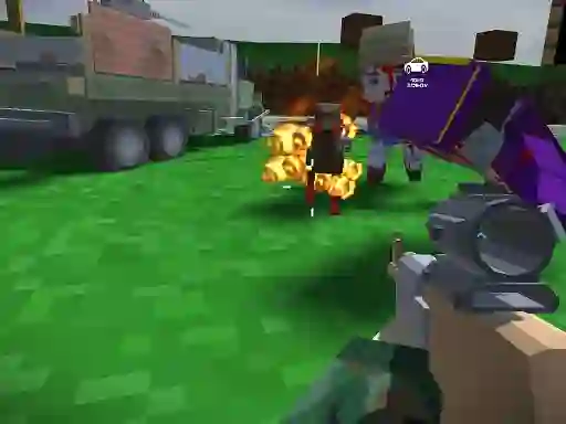 لعبة Blocky Zombie And Vehicle Shooting على الانترنت