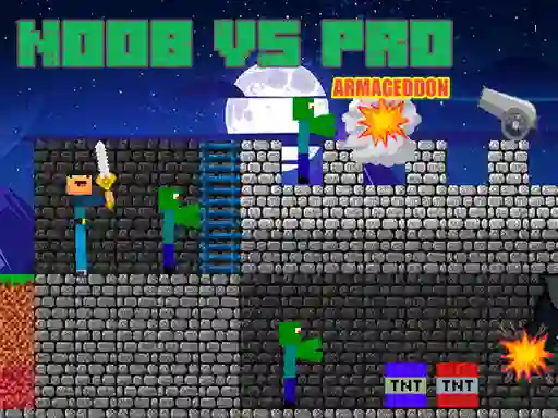 لعبة Noob vs Pro Armageddon على الانترنت