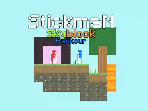 لعبة Stickman Skyblock Parkour على الانترنت