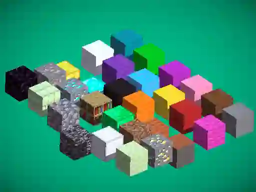 لعبة Minecraft Cube Puzzle على الانترنت