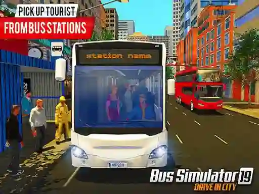لعبة US City Pick Passenger Bus Game على الانترنت