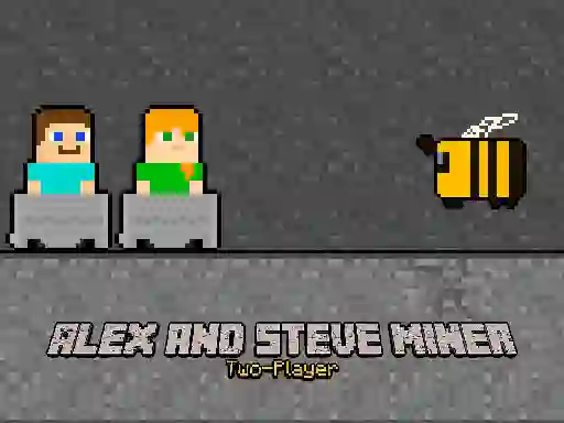 لعبة Alex and Steve Miner Two-Player على الانترنت