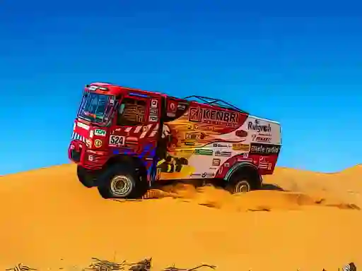لعبة Desert Rally Puzzle على الانترنت