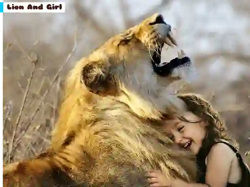 لعبة Lion And Girl Jigsaw على الانترنت