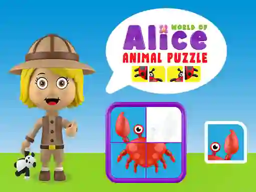 لعبة World of Alice Animals Puzzle على الانترنت