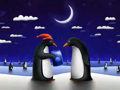 لعبة Christmas Penguin Slide على الانترنت