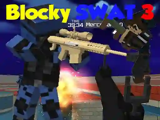 لعبة Blocky Combat Swat 3 على الانترنت