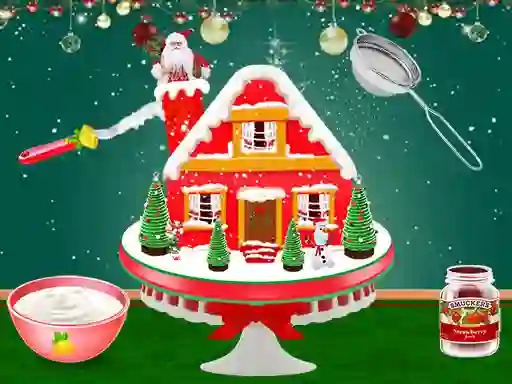 لعبة Xmas Gingerbread House Cake على الانترنت