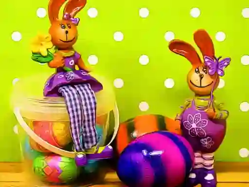 لعبة Easter Bunnies Puzzle على الانترنت